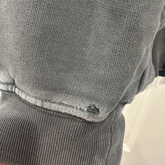 Anine Bing Sweatshirt Womens Small Gray City Love Long Sleeves *flaw* - Picture 6 of 9